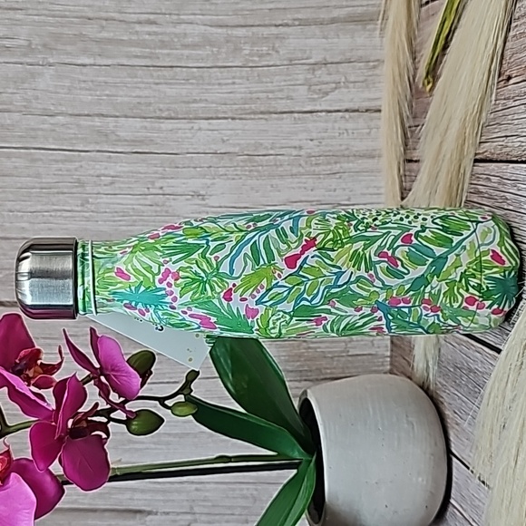 NWT LILLY PULITZER STARBUCKS S'WELL PALM BEACH JUNGLE WATER BOTTLE CANTEEN - Picture 4 of 13